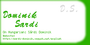 dominik sardi business card